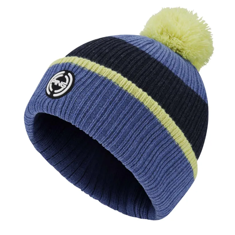 Ping Bassett Striped Knitted Golf Hat - Airforce Multi sold by Original Green