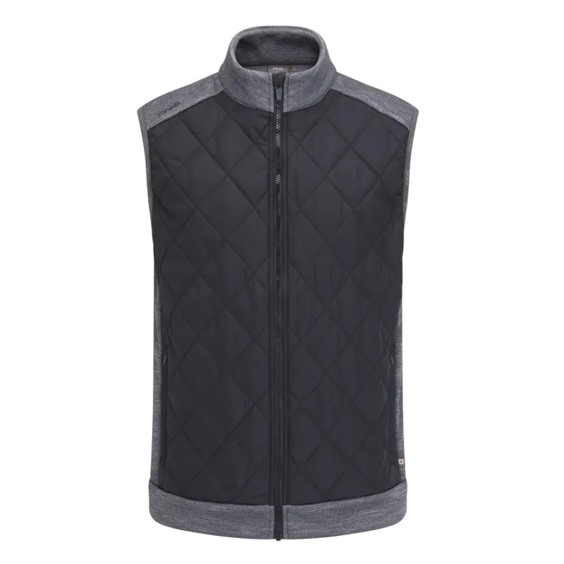 Ping Aaran SensorWarm Full Zip Golf Vest - Steel Marl/Black sold by Original Green