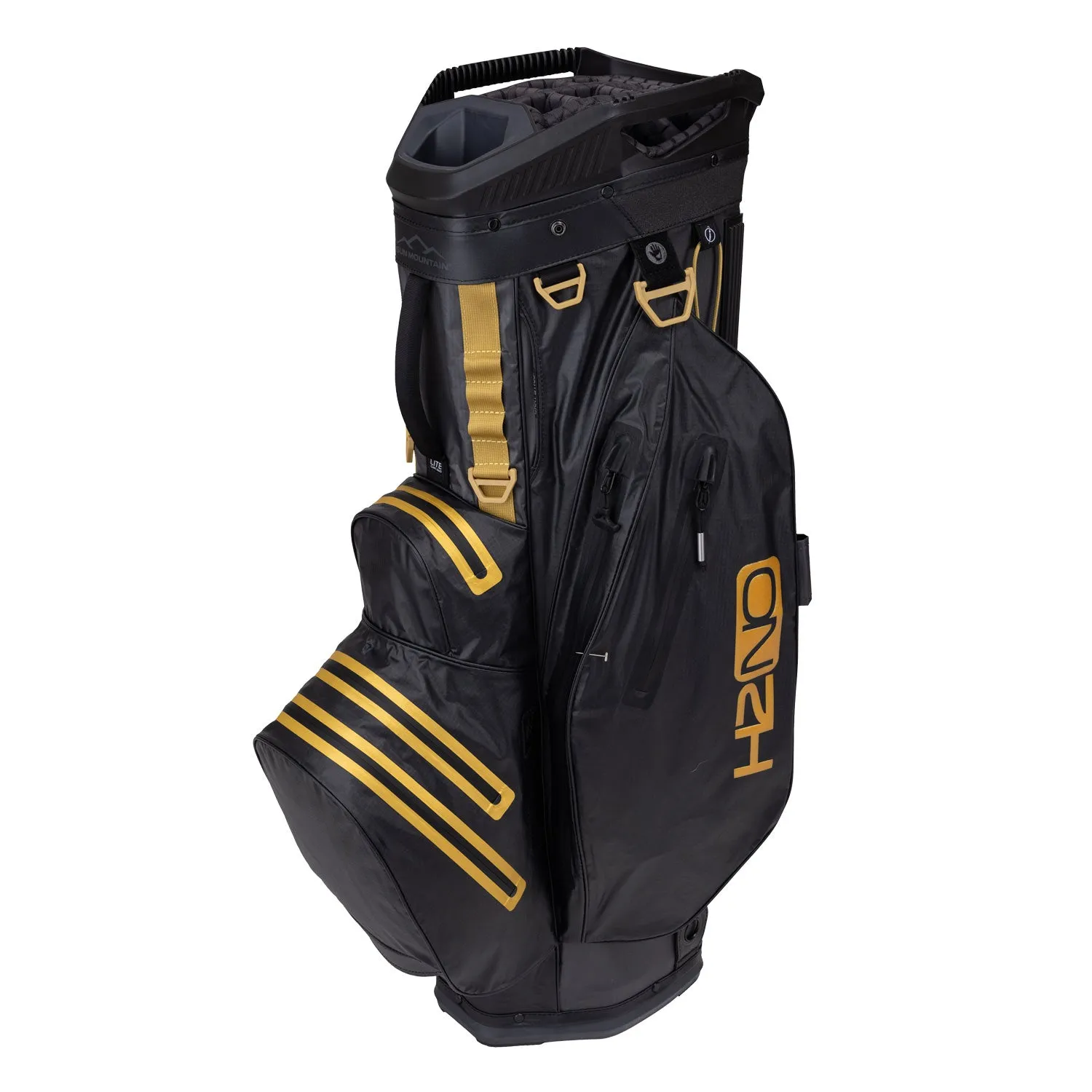 Sun Mountain 2024 H2NO Lite Cart Bag - Steel/Black/Gold sold by Original Green