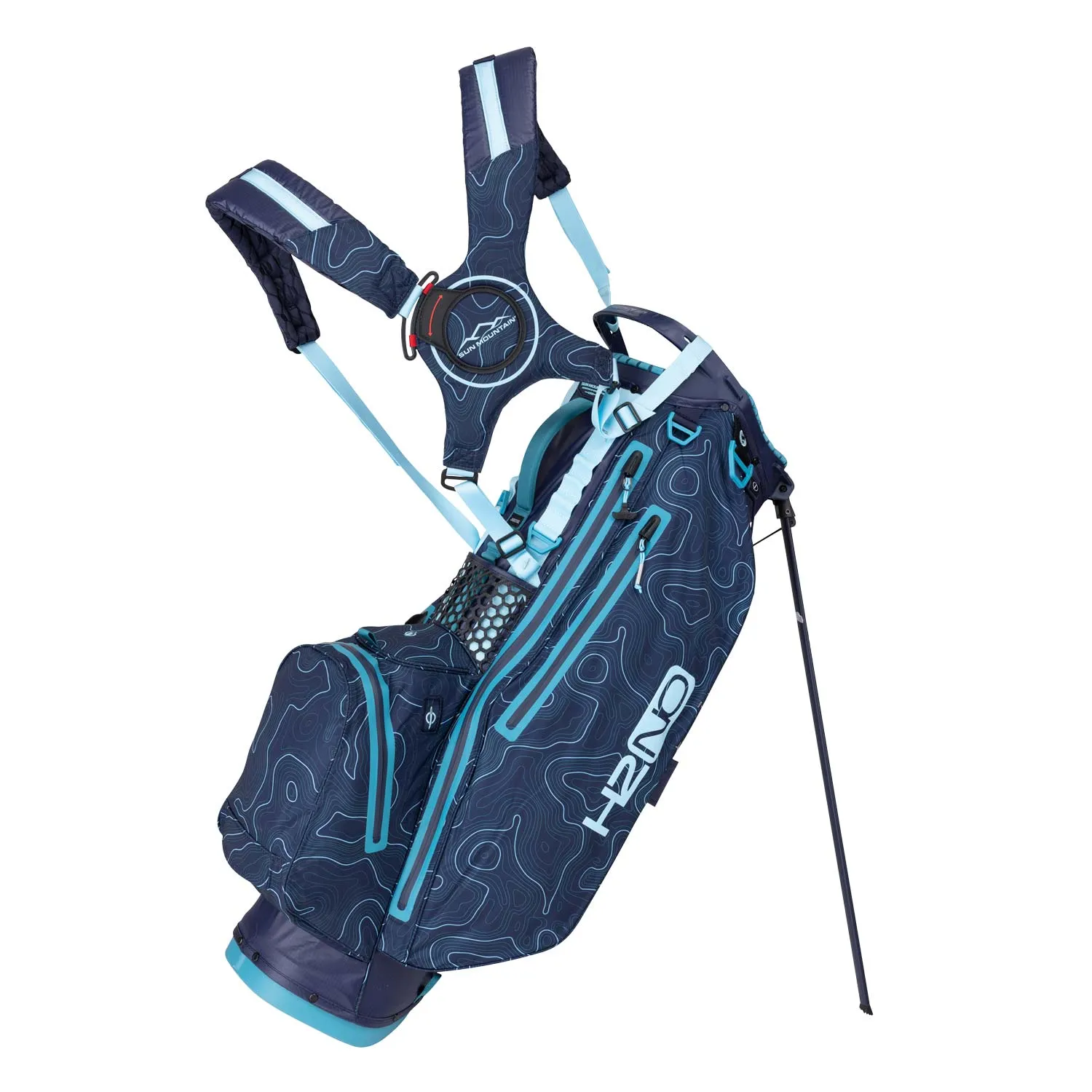 Sun Mountain 2024 H2NO Lite 14-Way 'Adventure' Stand Bag - Navy Blue sold by Original Green