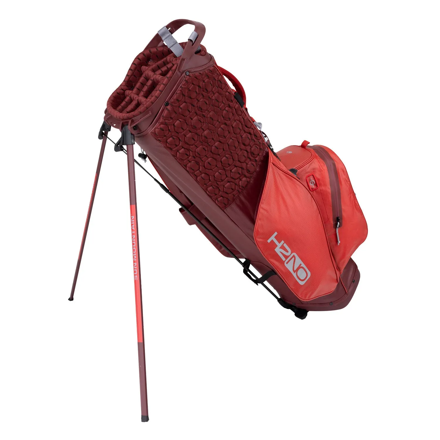 Sun Mountain 2024 H2NO Lite 14-Way Stand Bag - Port/Rush Red/Cadet sold by Original Green product image thumbnail 2
