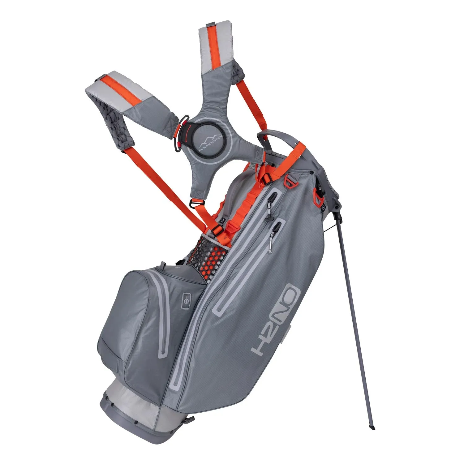 Sun Mountain 2024 H2NO Lite 14-Way Stand Bag - Cadet/Nickel/Tango sold by Original Green