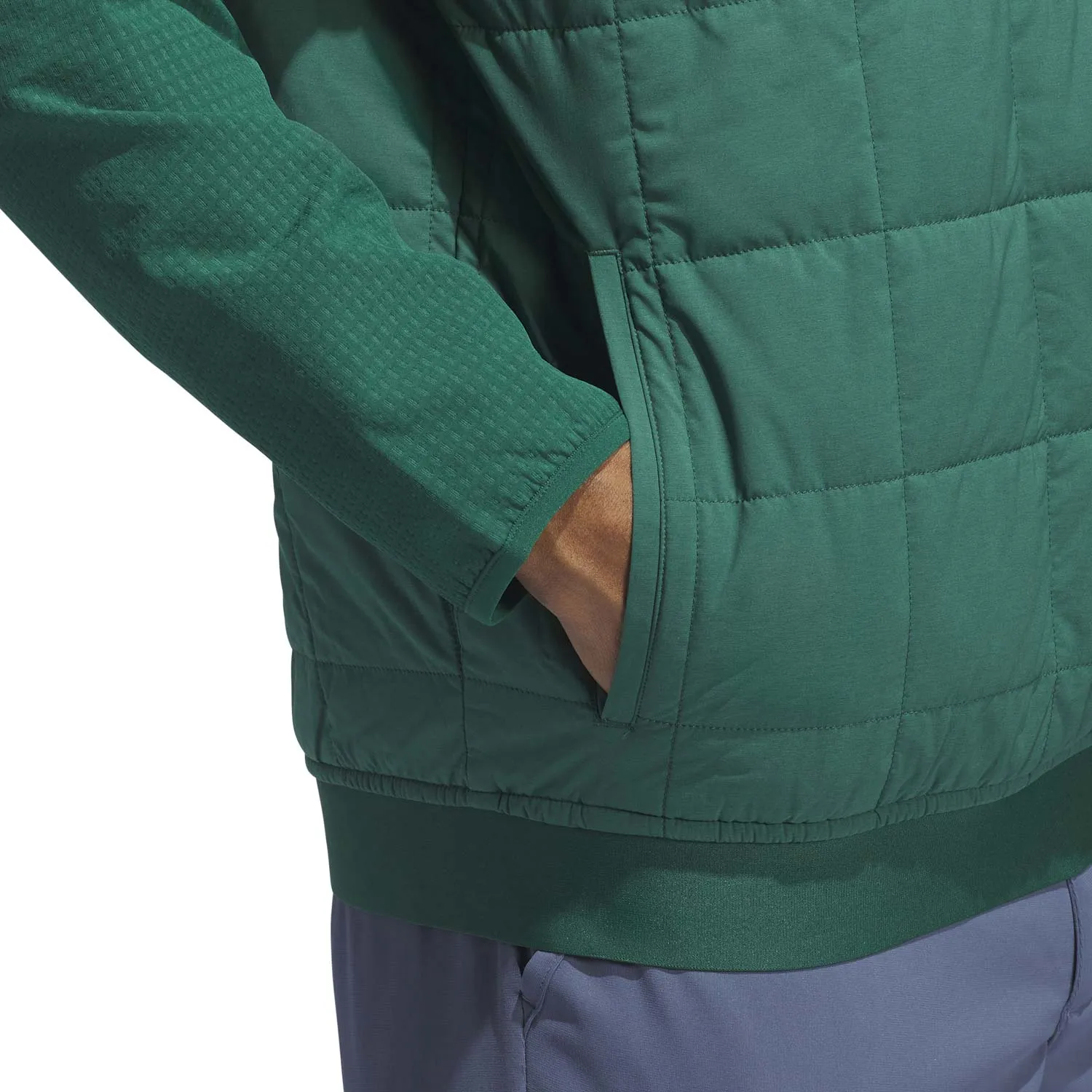 adidas Golf Ultimate365 Quilted DWR Hybrid Jacket - Collegiate Green sold by Original Green product image thumbnail 5