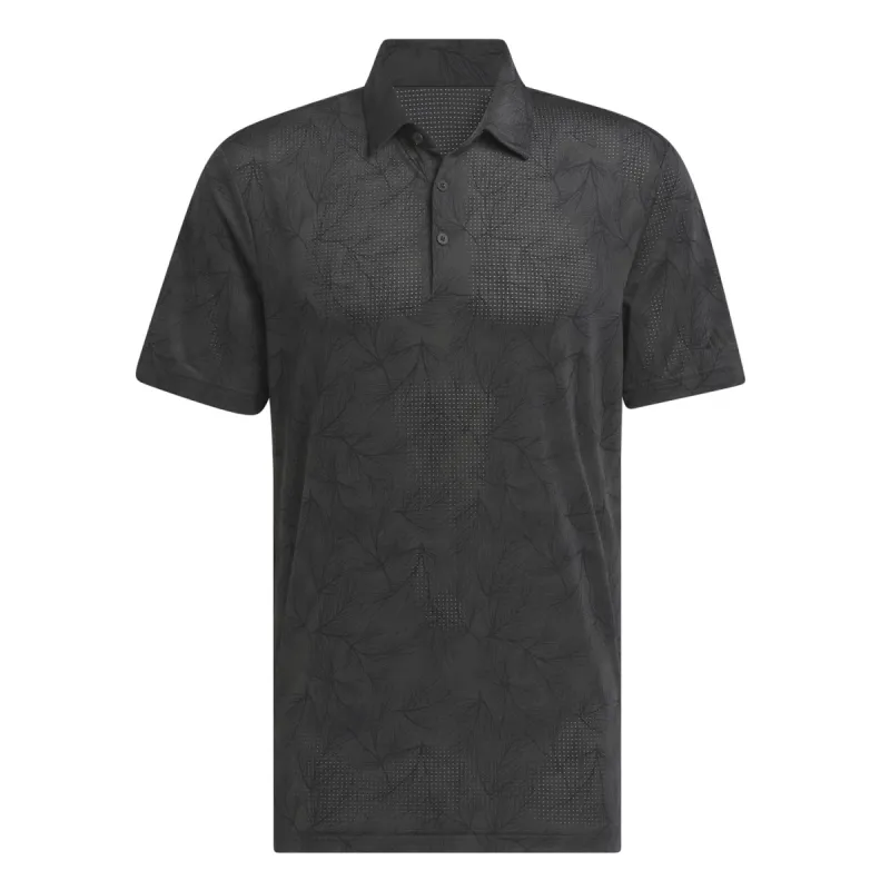 adidas Golf Ultimate365 Mesh Pine Print Shirt - Carbon/Black sold by Original Green