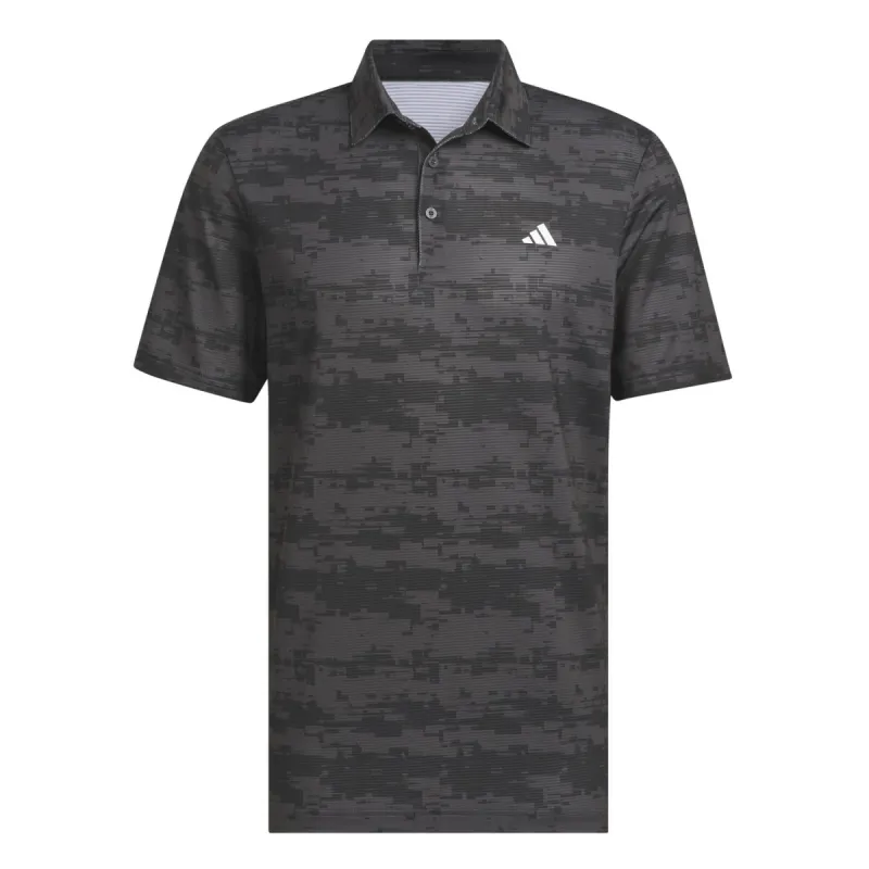 adidas Golf Ultimate365 HEAT.RDY Stripe Polo - Carbon/Black sold by Original Green