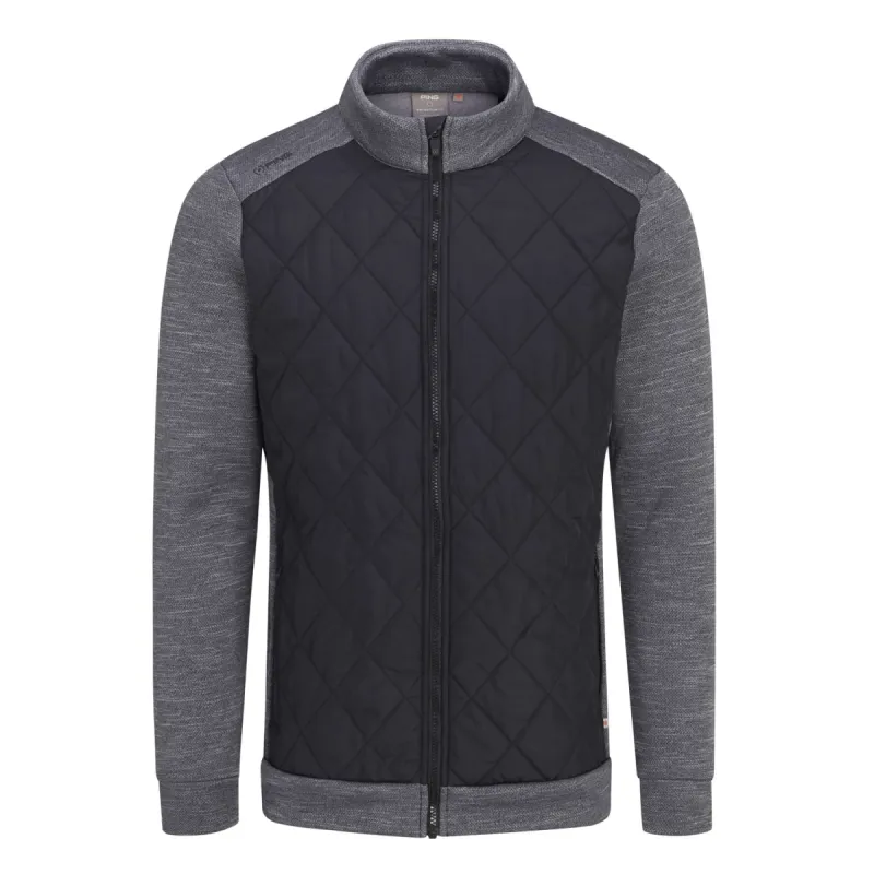Ping Aaran SensorWarm Full Zip Golf Jacket - Steel Marl/Black sold by Original Green