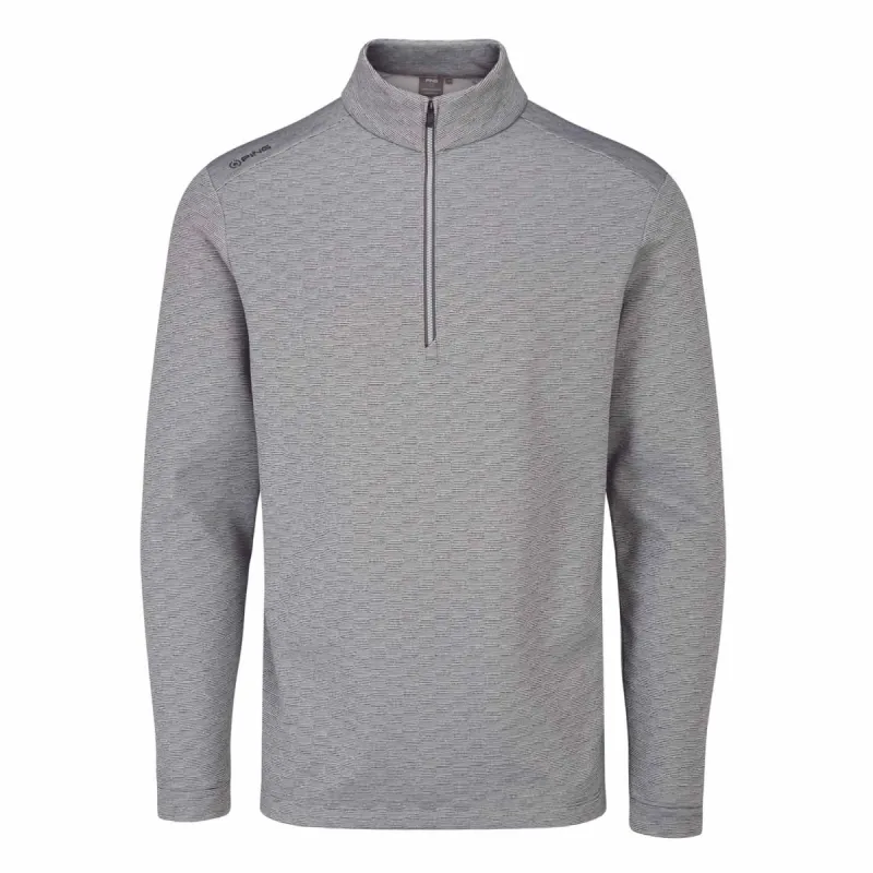 Ping Bexton SensorWarm Half Zip Golf Fleece - Quiet Grey Multi sold by Original Green