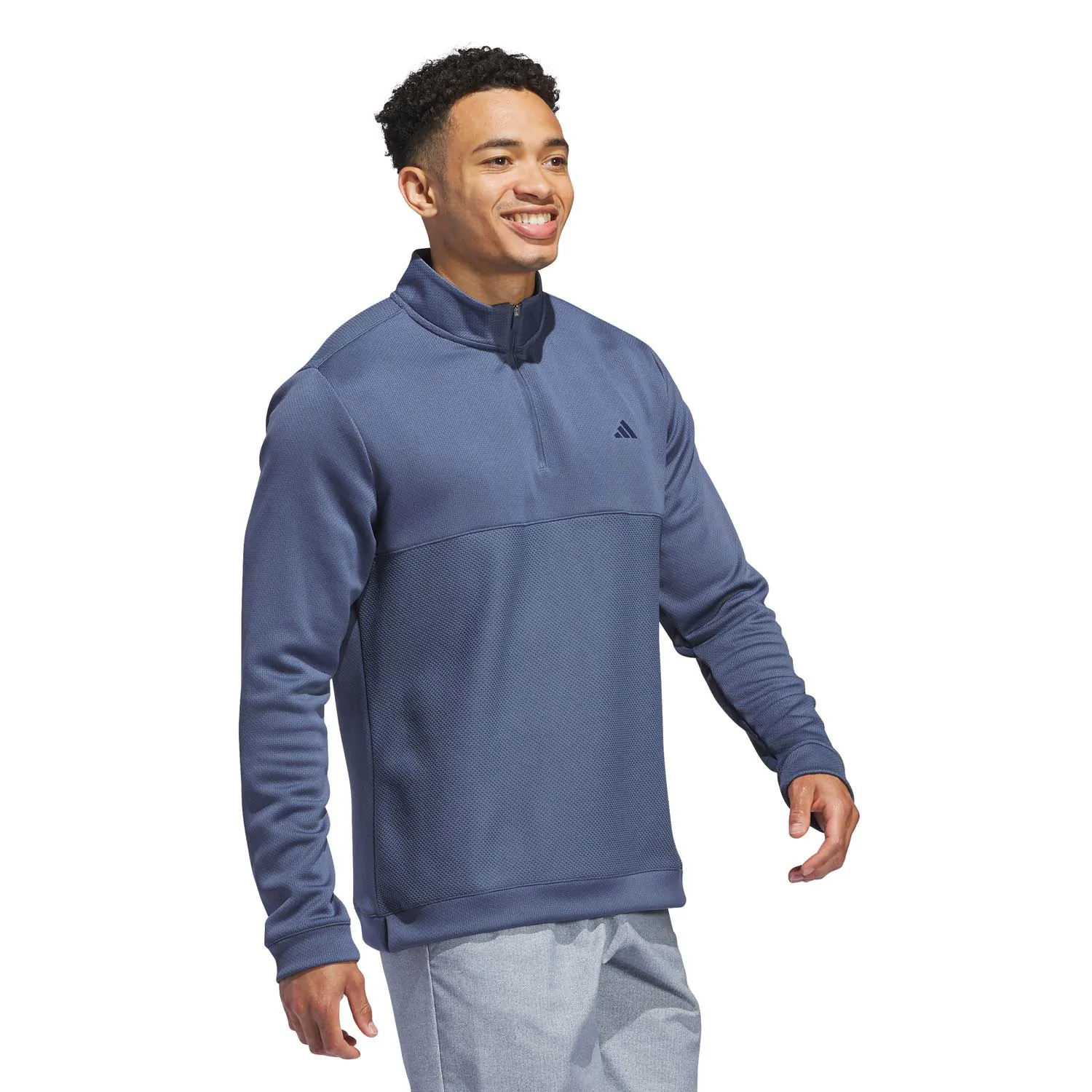 adidas Golf Ultimate365 Textured Half Zip Pullover - Preloved Ink sold by Original Green product image thumbnail 3