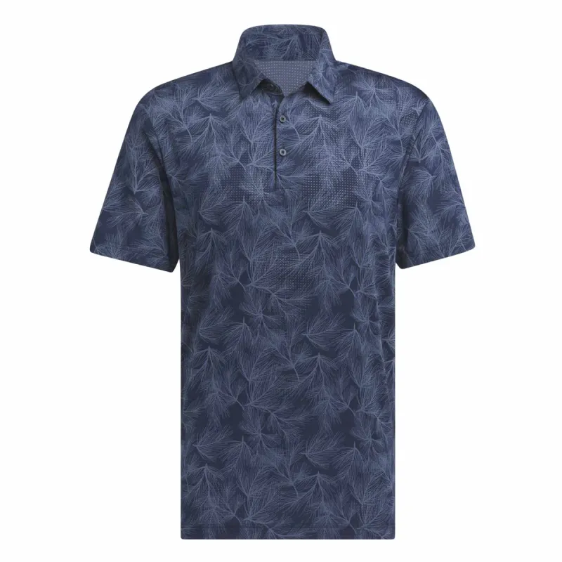 adidas Golf Ultimate365 Mesh Pine Print Shirt - Navy/Preloved Ink sold by Original Green