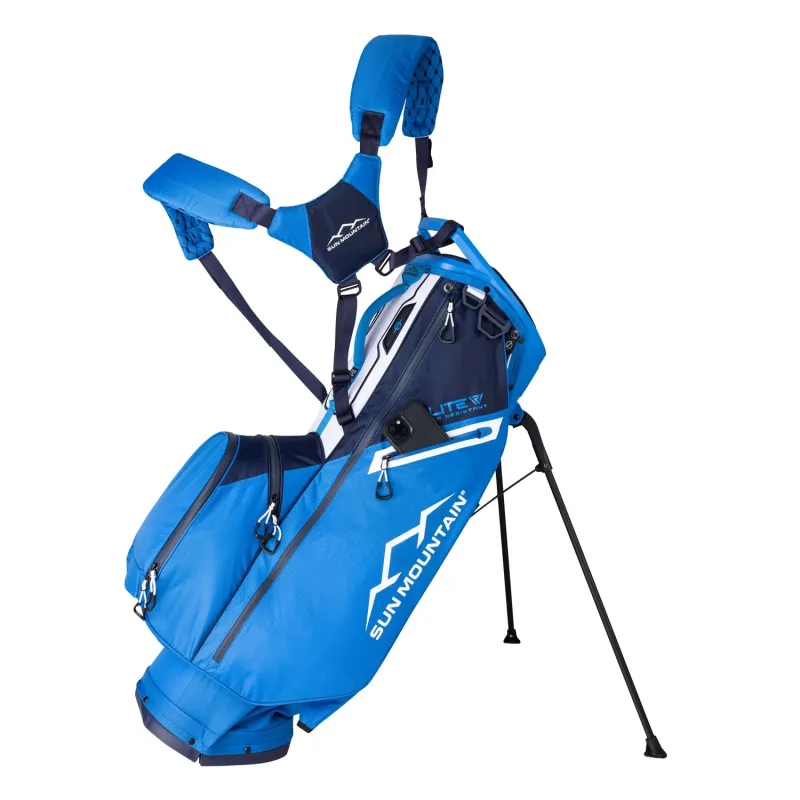 Sun Mountain 2025 VLO E-LITE 14-Way Stand Bag - Navy/Blue/White sold by Original Green