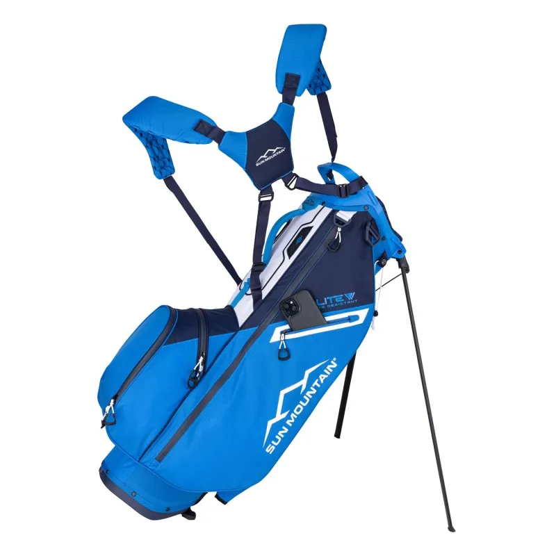 Sun Mountain 2025 E-LITE 4-Way Stand Bag - Navy/Blue/White made by Original Green