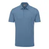 Ping Lenny Jacquard Golf Polo Shirt - Coronet Blue sold by Original Green