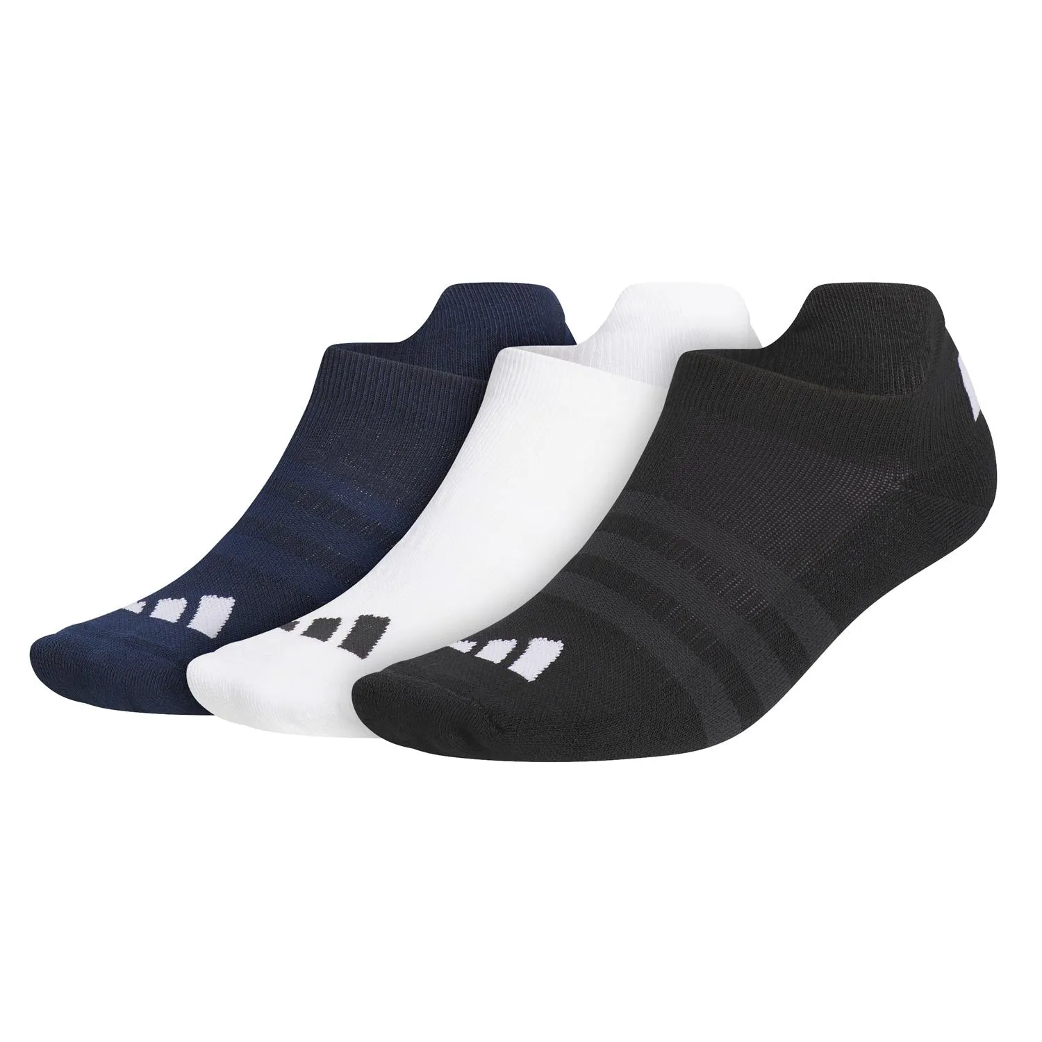 adidas Golf 3 Pack Ankle Socks - Blue/White/Black sold by Original Green