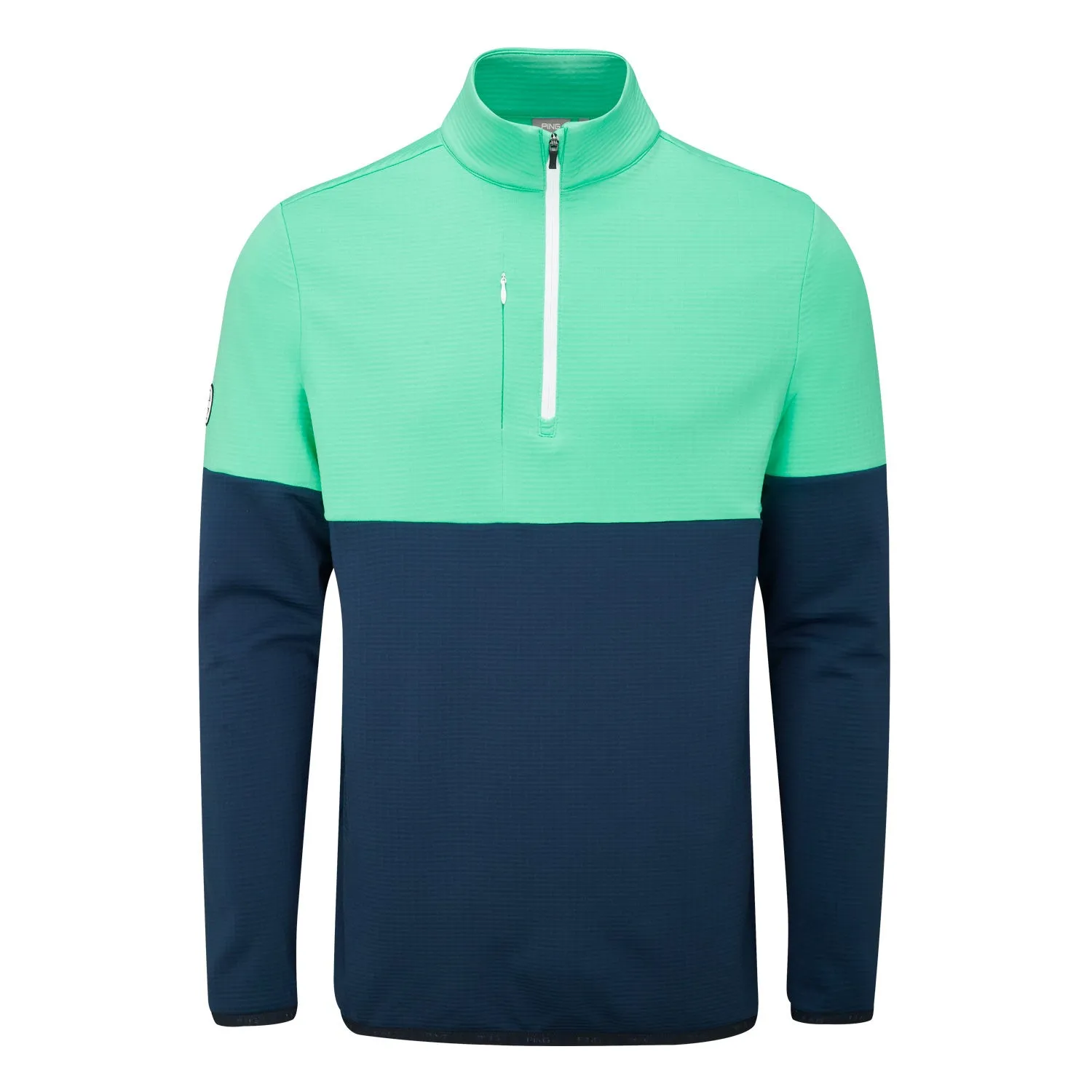 Ping Nexus Half Zip Fleece Golf Top - Oxford Blue/Aquarius sold by Original Green