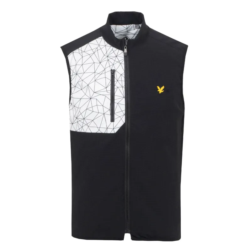 Lyle & Scott Hyper Reversible Gilet - White sold by Original Green