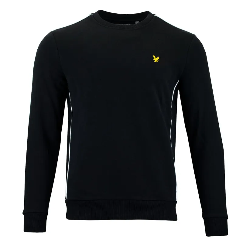 Lyle & Scott Crew Neck Sweater - True Black made by Lyle & Scott
