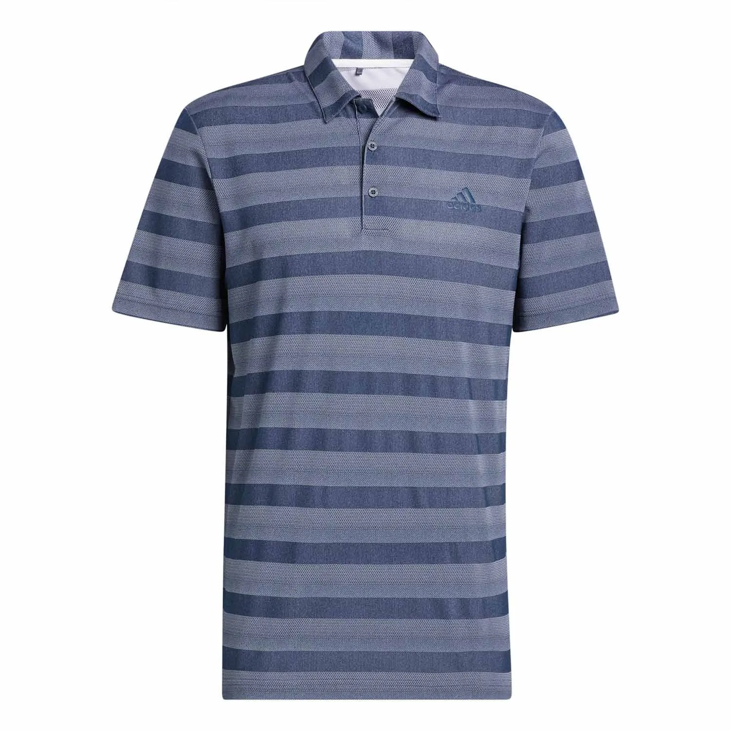 adidas Two-Colour Striped Polo Shirt - Navy/White sold by Original Green