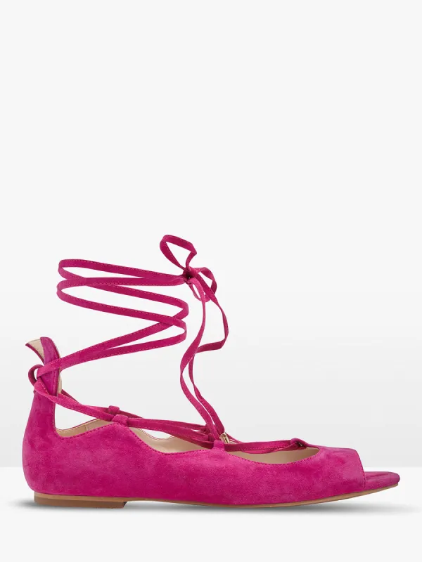 Khloe Suede Ankle Tie Sandal sold by Oxford Shop