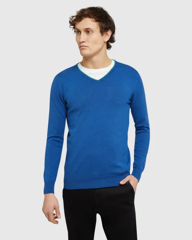 Perry Tipping V-Neck Pullover sold by Oxford Shop