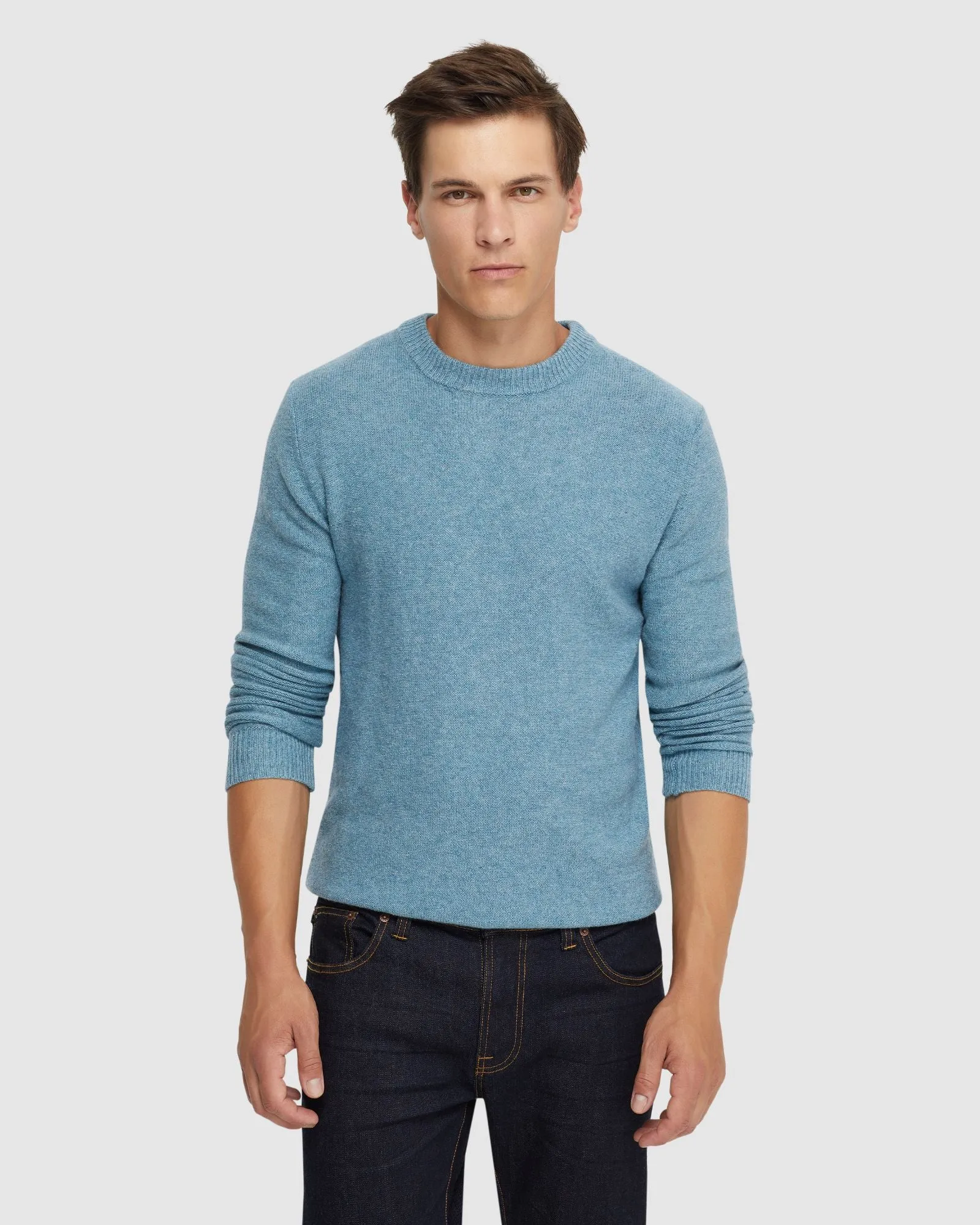 Leon Crew Neck Wool Rich Knit sold by Oxford Shop