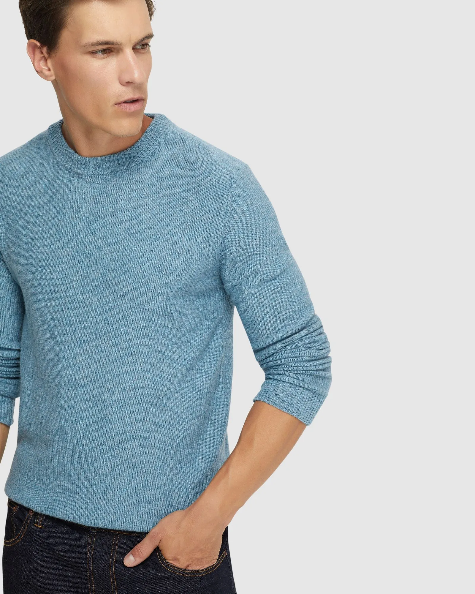 Leon Crew Neck Wool Rich Knit sold by Oxford Shop product image thumbnail 4