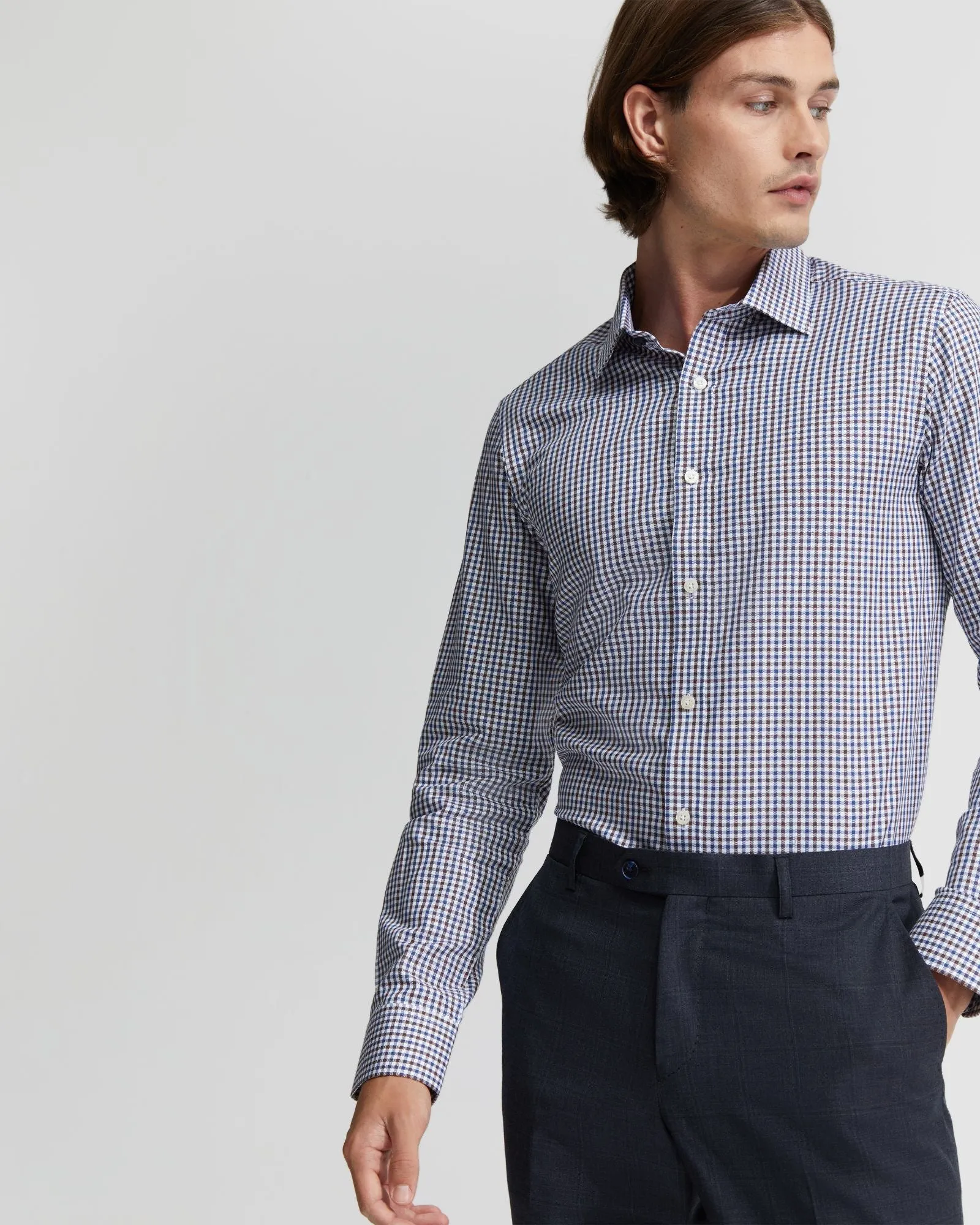 Beckton Checked Cotton Shirt sold by Oxford Shop product image thumbnail 4