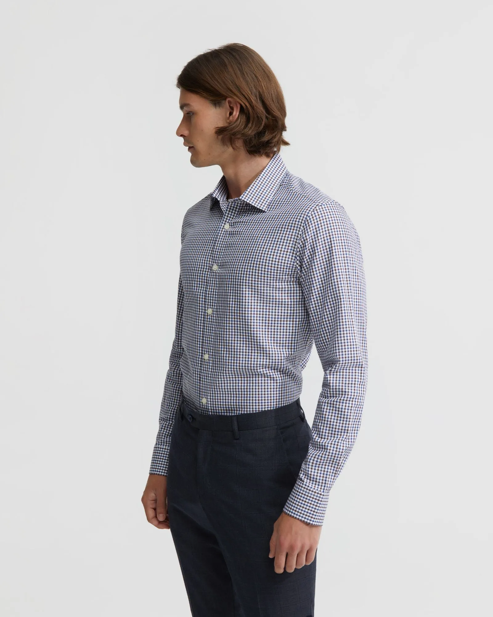 Beckton Checked Cotton Shirt sold by Oxford Shop product image thumbnail 2
