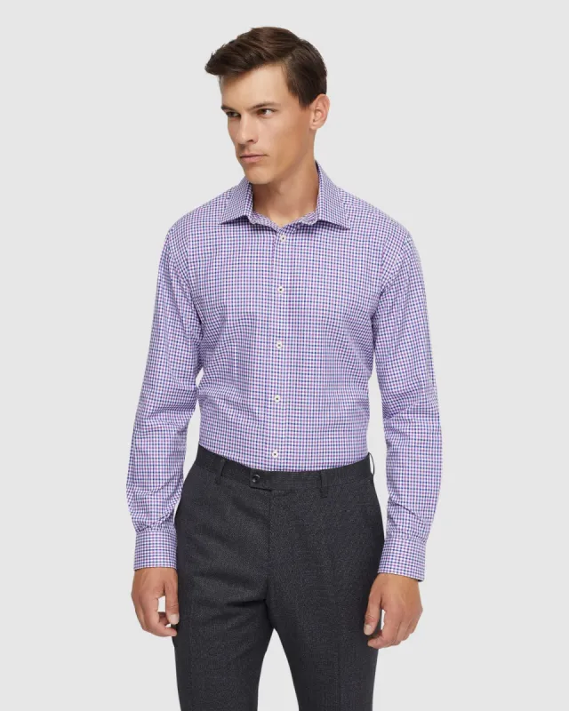 Islington Cotton Small Check Shirt sold by Oxford Shop