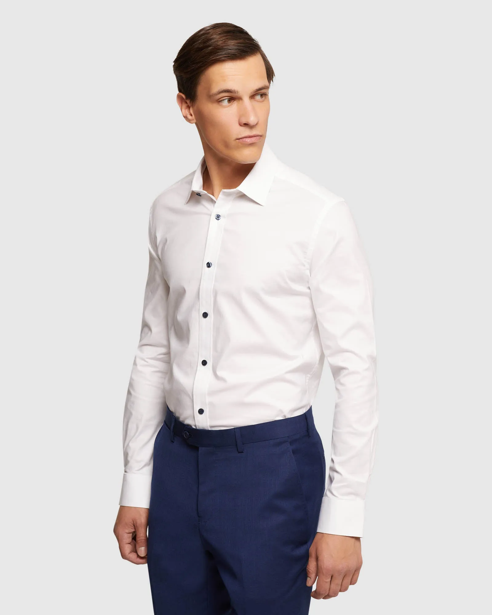 Beckton Cotton Spandex Shirt sold by Oxford Shop product image thumbnail 2