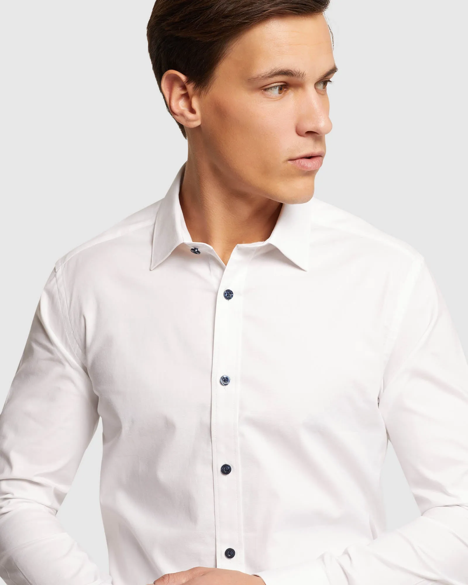 Beckton Cotton Spandex Shirt sold by Oxford Shop product image thumbnail 4