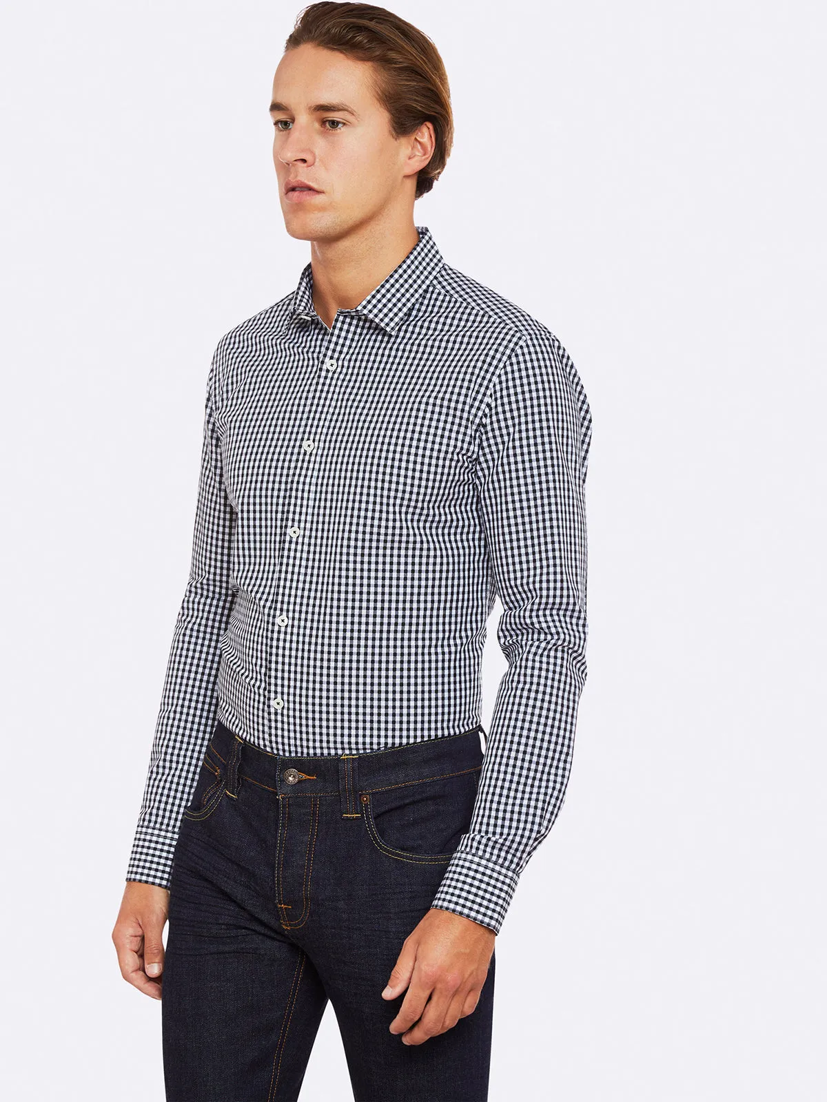 Kenton Self Square Shirt sold by Oxford Shop product image thumbnail 3
