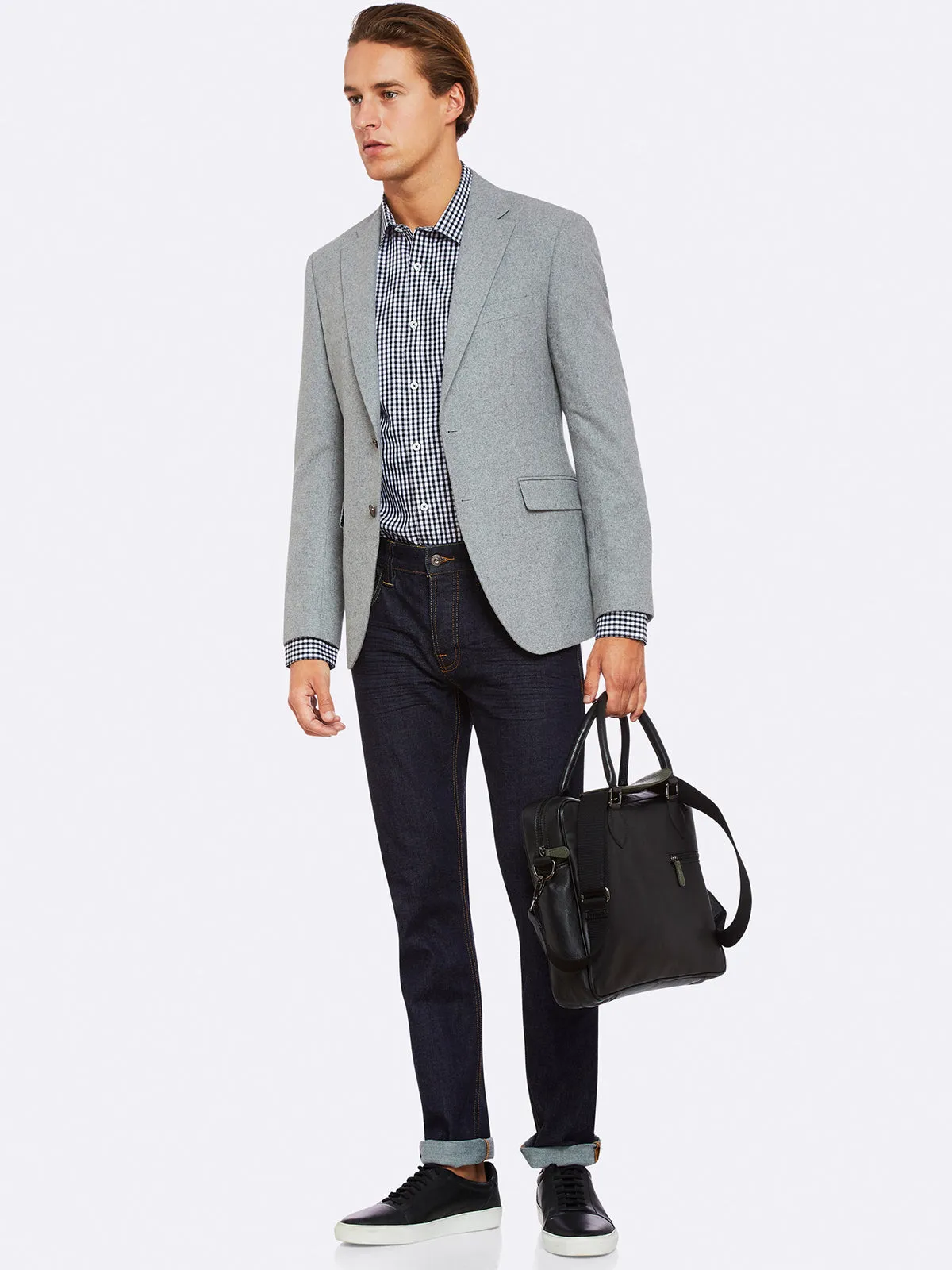 Kenton Self Square Shirt sold by Oxford Shop product image thumbnail 5