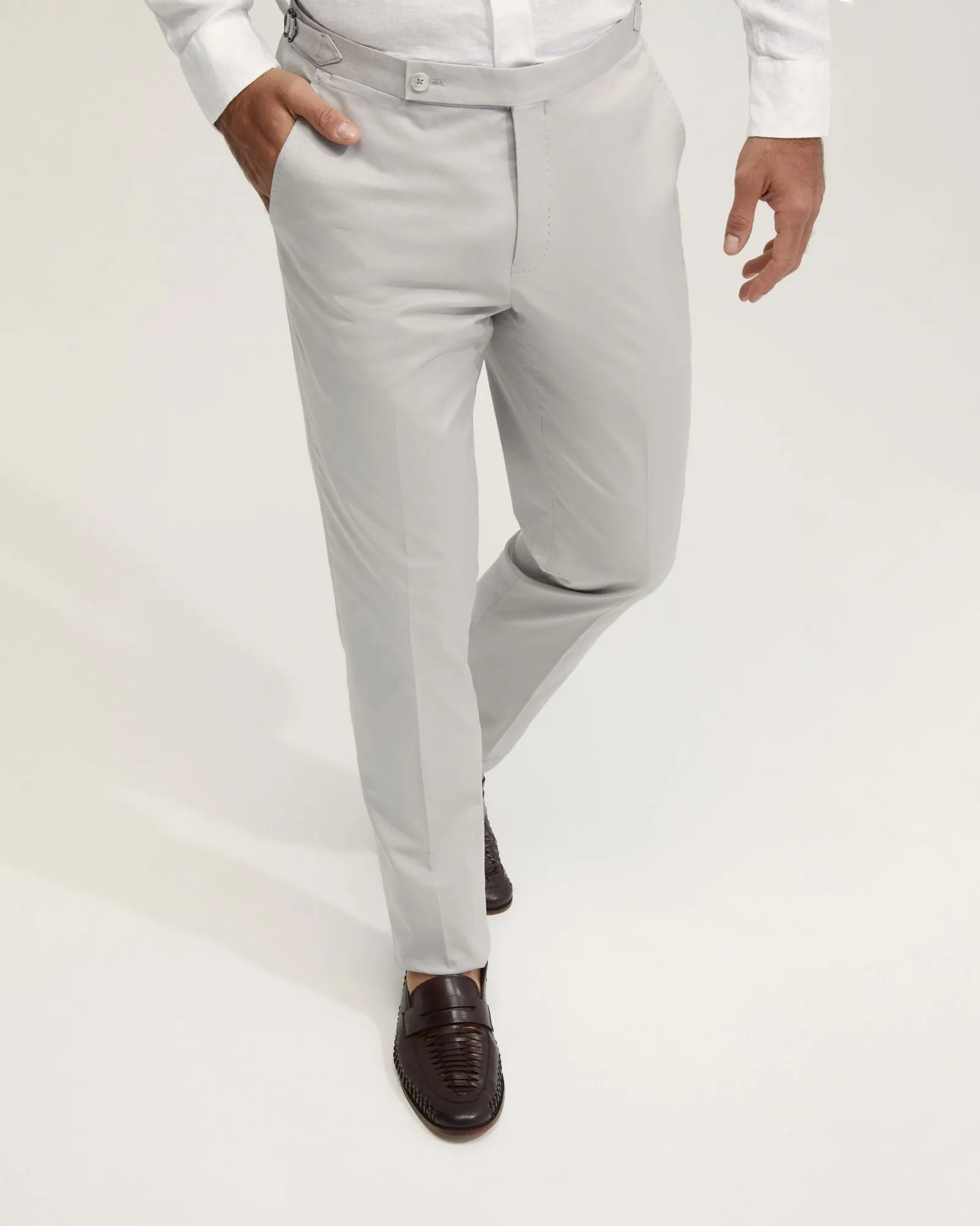 Byron Cotton Stretch Cuffed Trousers sold by Oxford Shop product image thumbnail 4