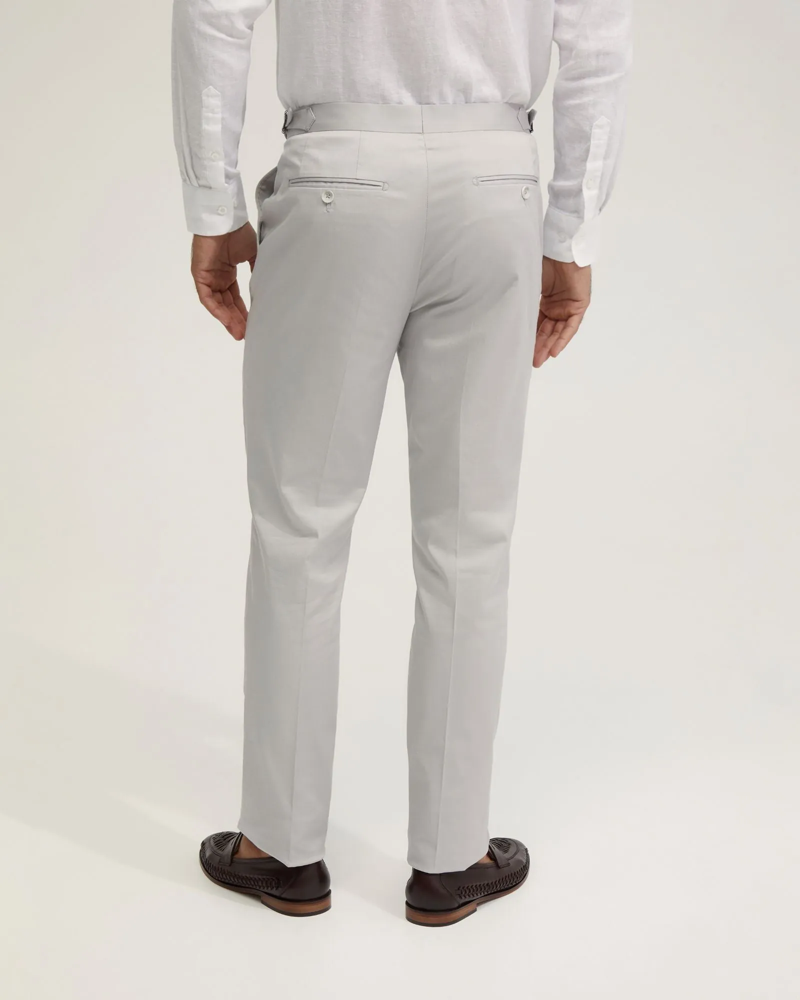 Byron Cotton Stretch Cuffed Trousers sold by Oxford Shop product image thumbnail 3