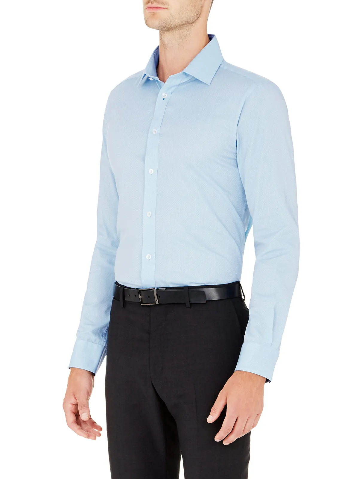 Beckton Self Spot Shirt sold by Oxford Shop product image thumbnail 4