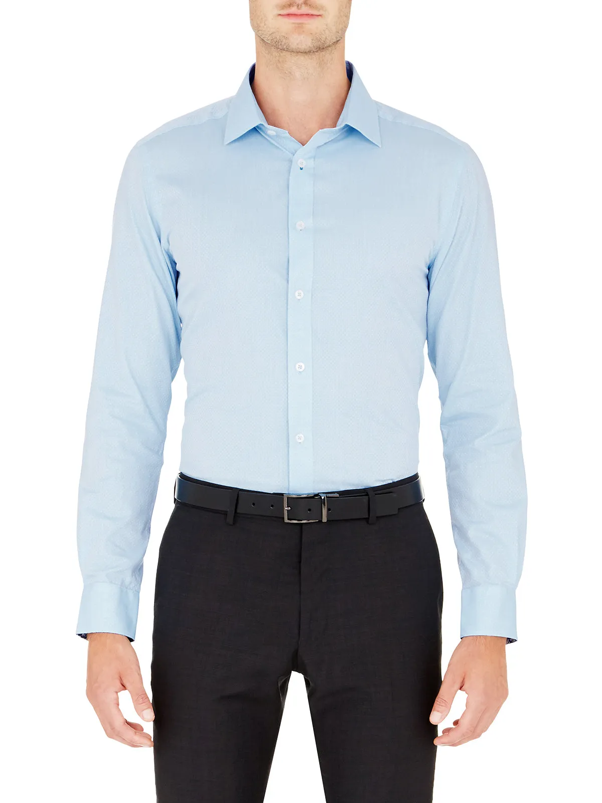 Beckton Self Spot Shirt sold by Oxford Shop product image thumbnail 3