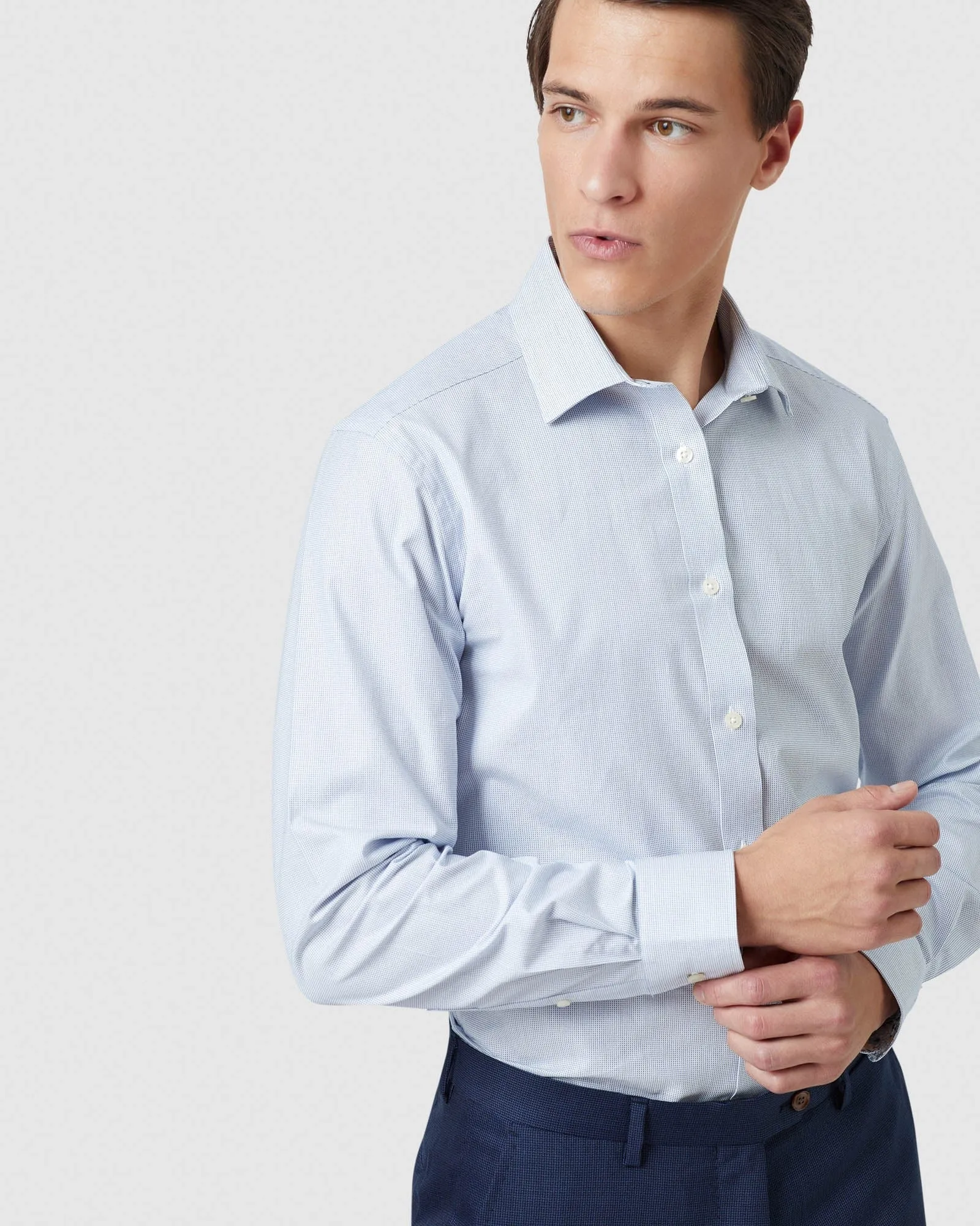 Beckton Dobby Shirt sold by Oxford Shop product image thumbnail 4