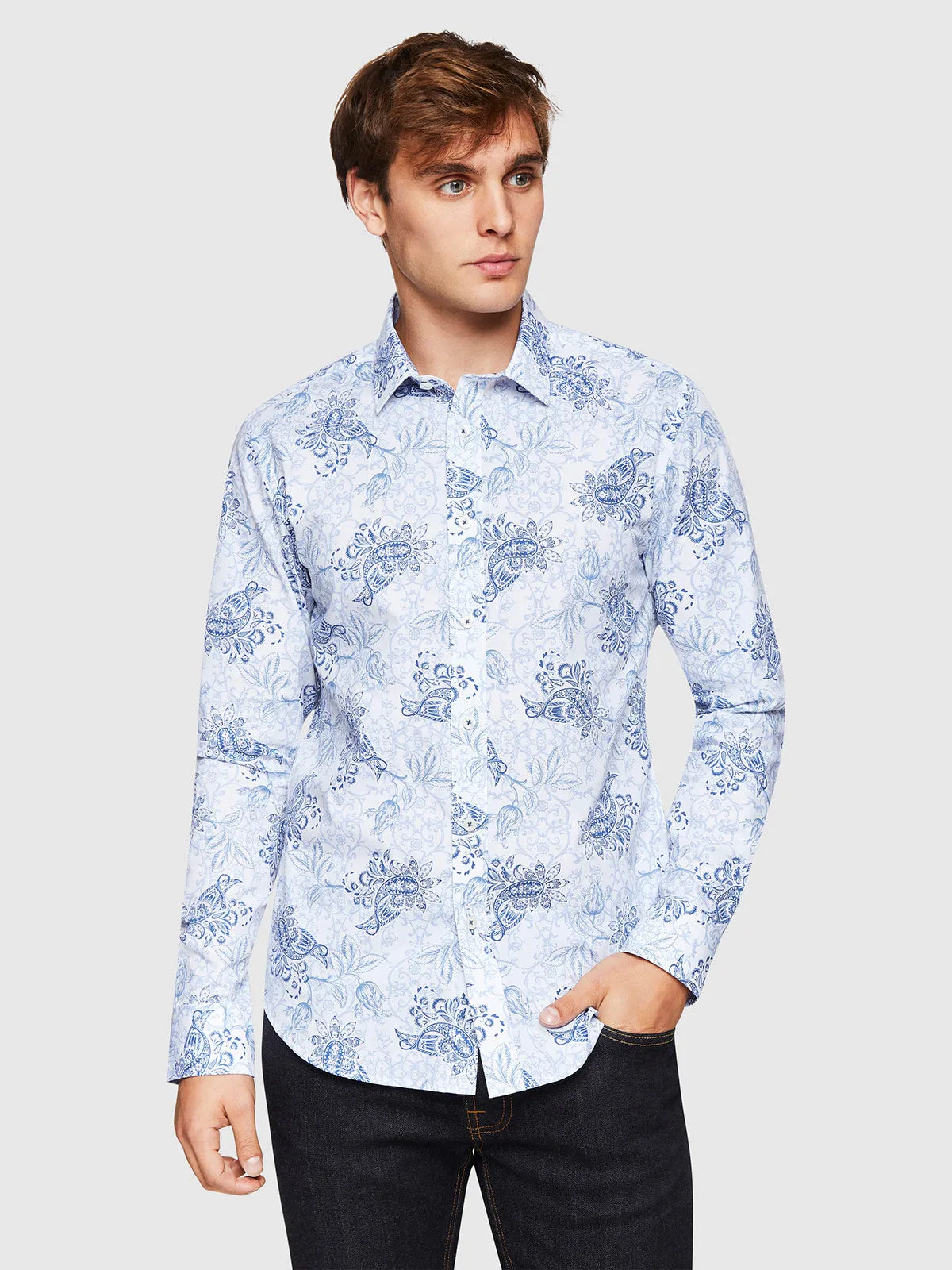 Kenton Floral Printed Shirt sold by Oxford Shop