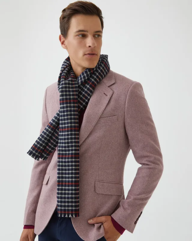 Keiran Wool Check Scarf sold by Oxford Shop
