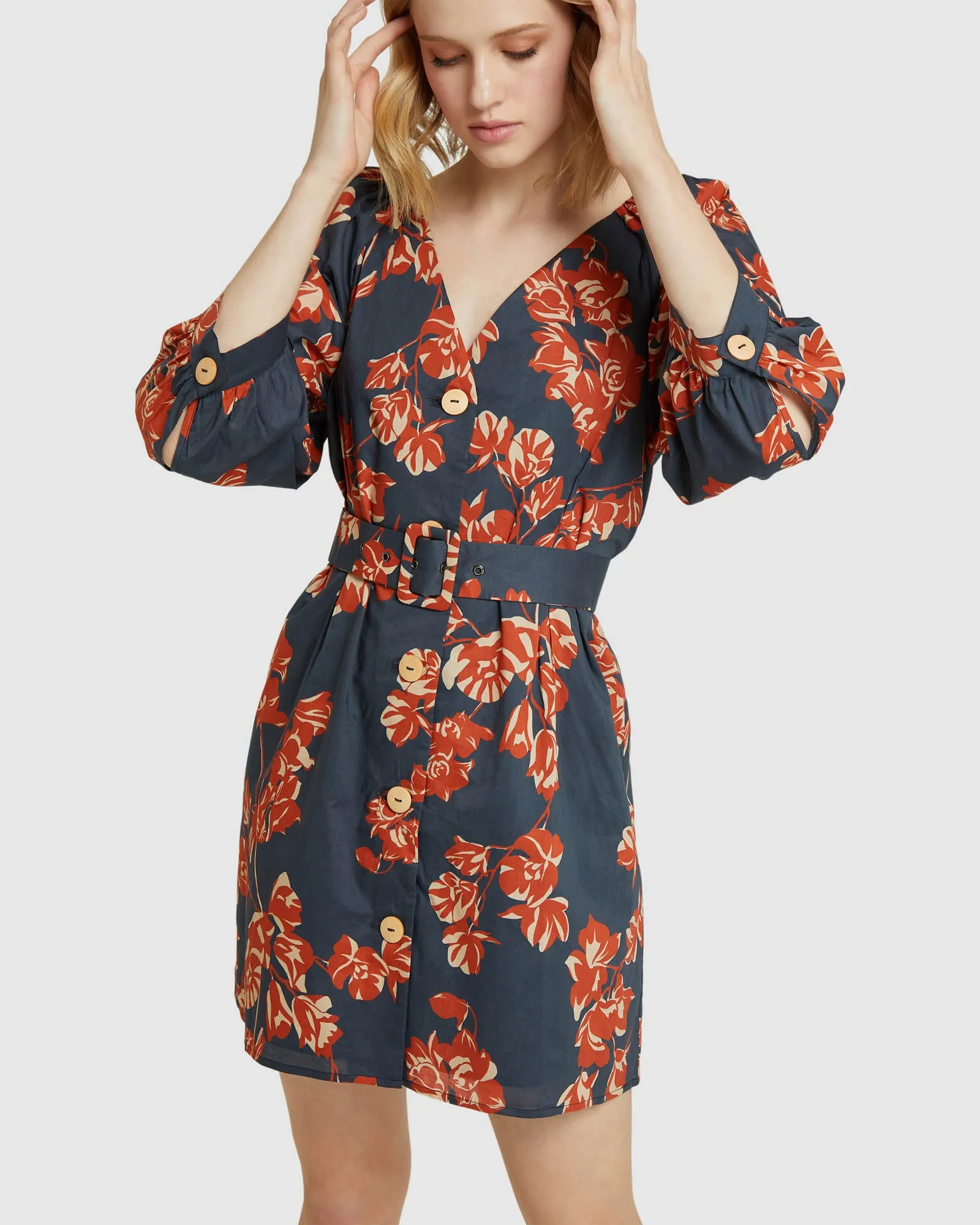 Peony Tropical Print Dress sold by Oxford Shop product image thumbnail 4