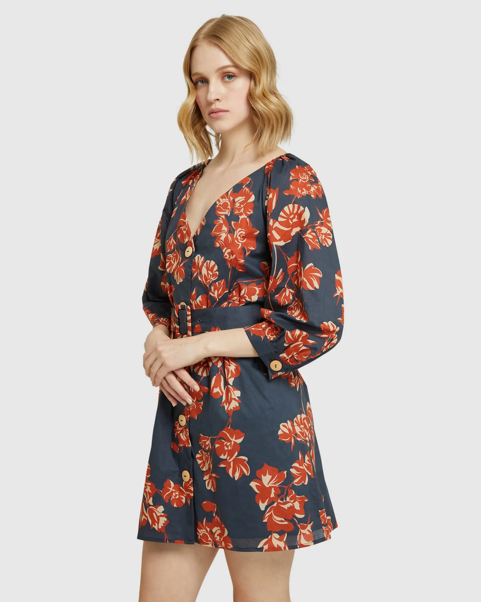 Peony Tropical Print Dress sold by Oxford Shop product image thumbnail 2