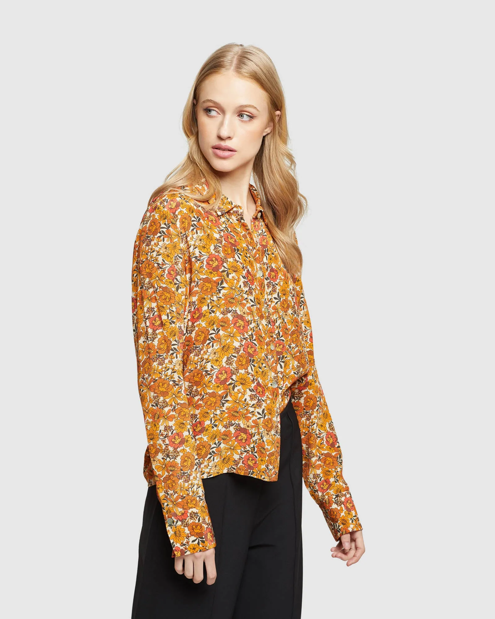 Poppy Floral Printed Shirt sold by Oxford Shop product image thumbnail 2