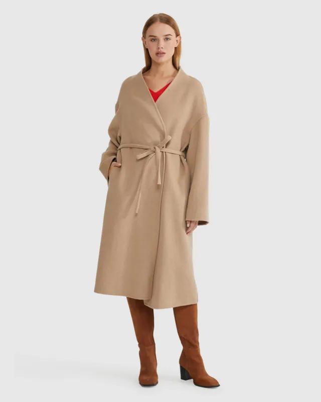 Mira Wool Rich Unlined Coat sold by Oxford Shop