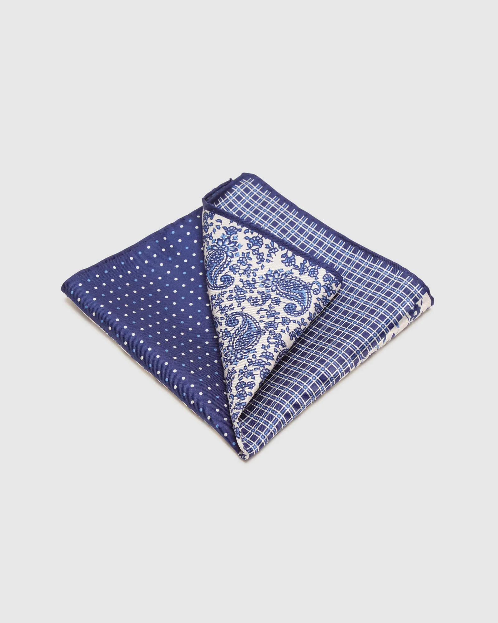 MULTI DESIGN SILK POCKET SQUARE sold by Oxford Shop product image thumbnail 2