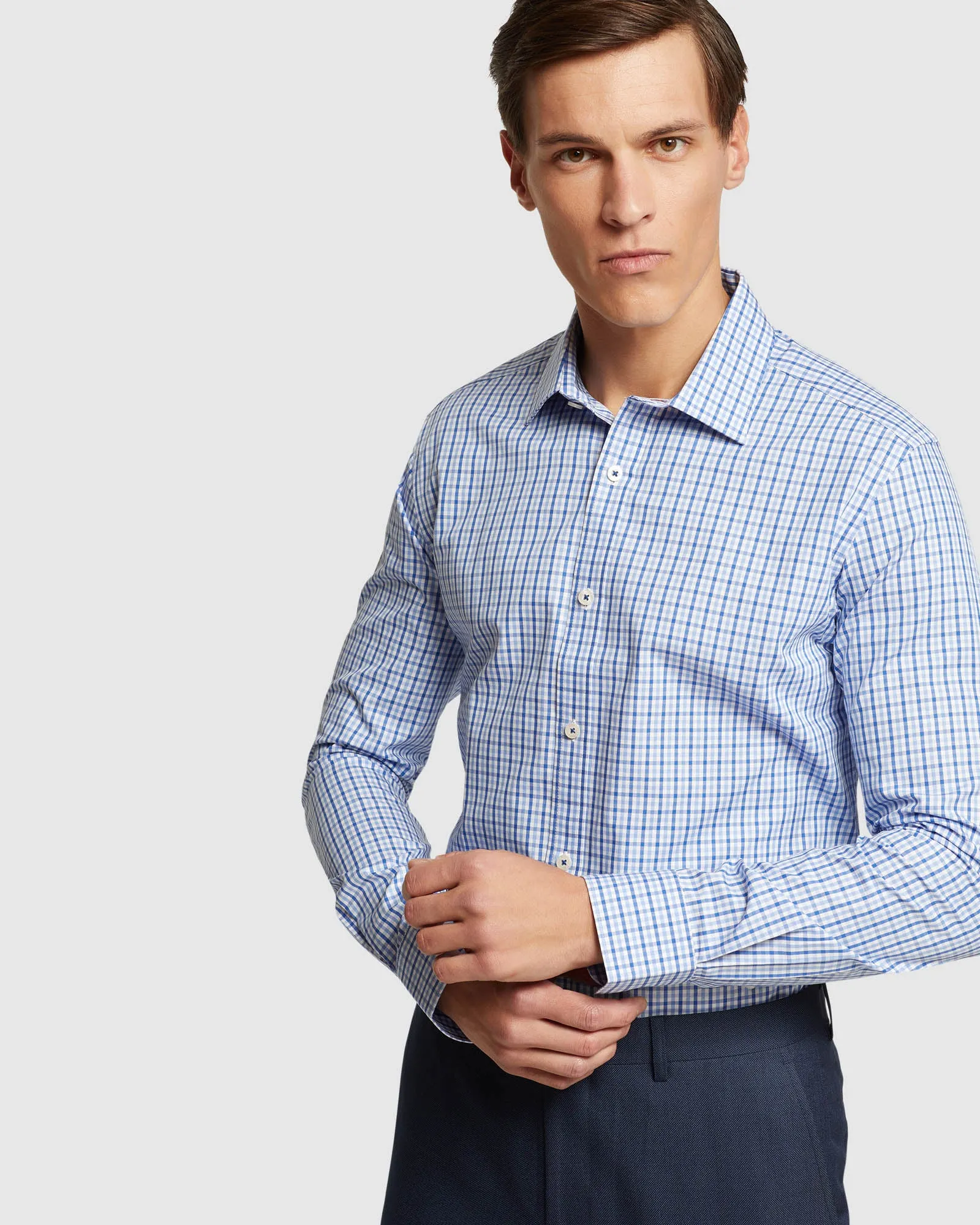 Beckton Small Check Shirt sold by Oxford Shop product image thumbnail 4