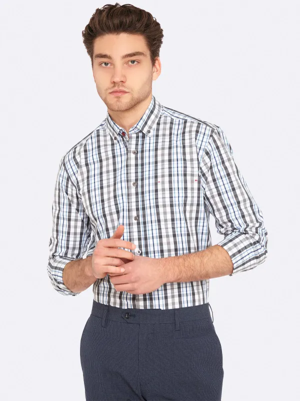 Stratton Checked Regular Shirt sold by Oxford Shop