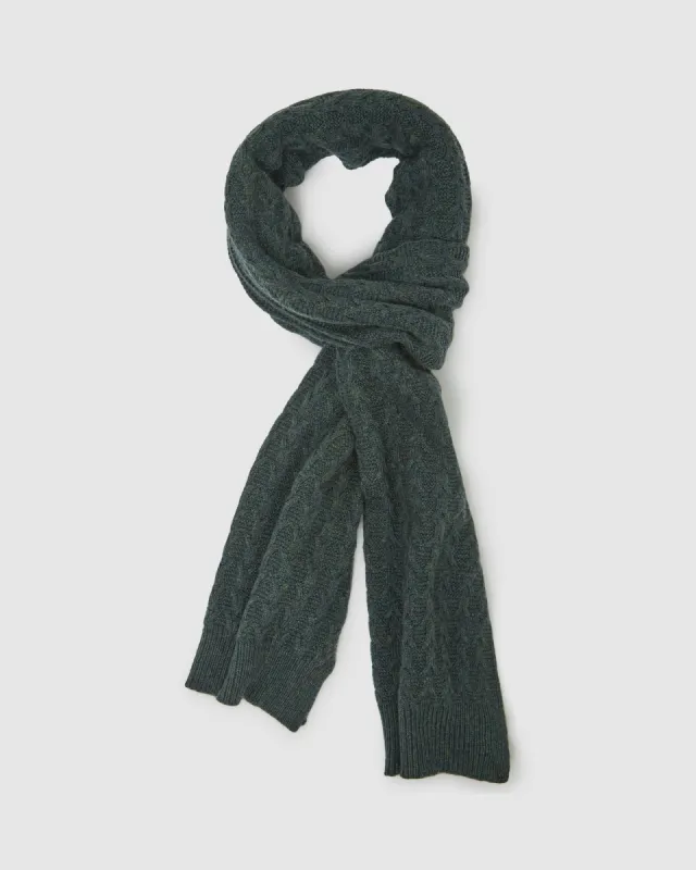 Felix Cable Knit Scarf sold by Oxford Shop
