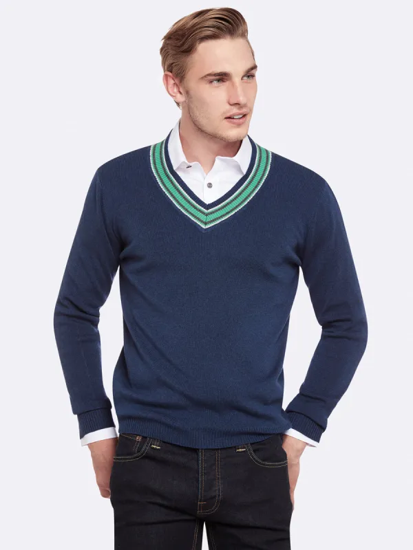 Riley V-Neck Pullover sold by Oxford Shop