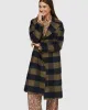 Anna Wool Rich Check Coat sold by Oxford Shop
