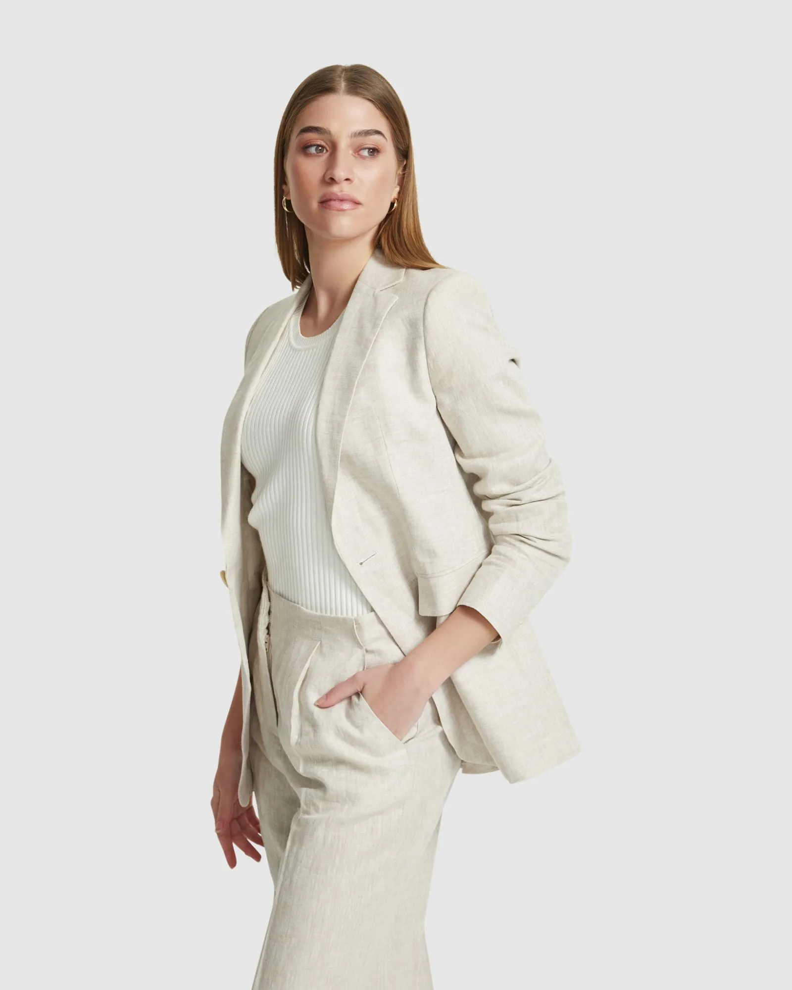 Lola Linen Jacket sold by Oxford Shop product image thumbnail 2